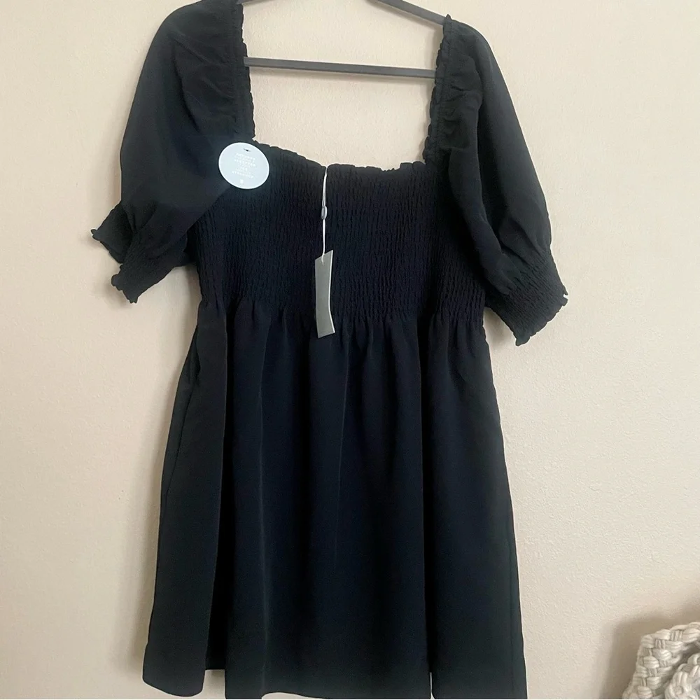 Hill House Athena Nap Dress in Black Crepe - Picture 6 of 12